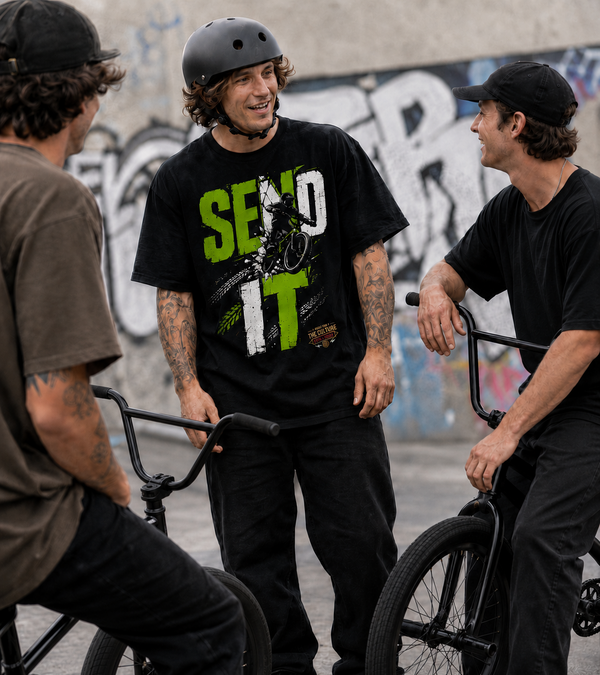 Oversized BMX Tee "SEND IT"