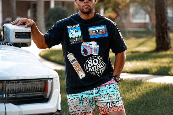 Heavyweight Vintage Washed Frayed 80's Mindset T-Shirt