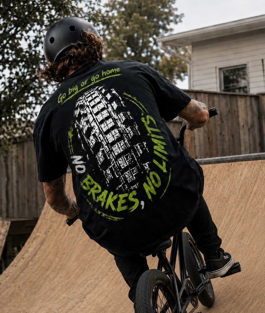 Oversized BMX Tee "SEND IT"