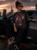 Distressed-T "Woman Love Cars"