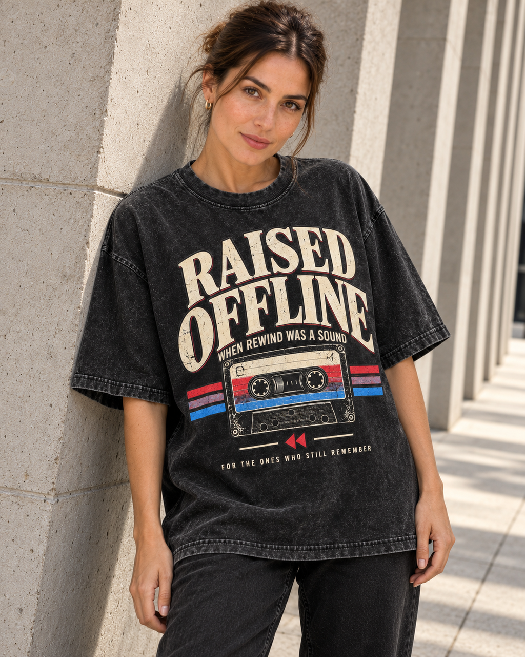 Mineral Wash Boxy Cotton T-Shirt