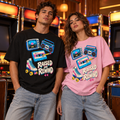 Raised on Rewind - Retro Arcade Heavyweight Unisex Tee
