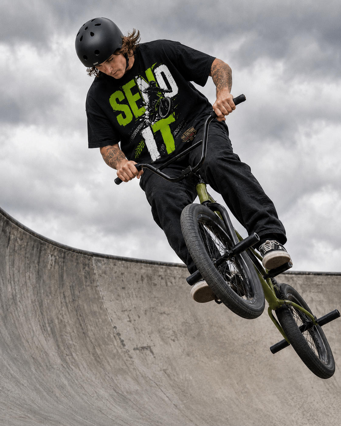 Oversized BMX Tee "SEND IT"