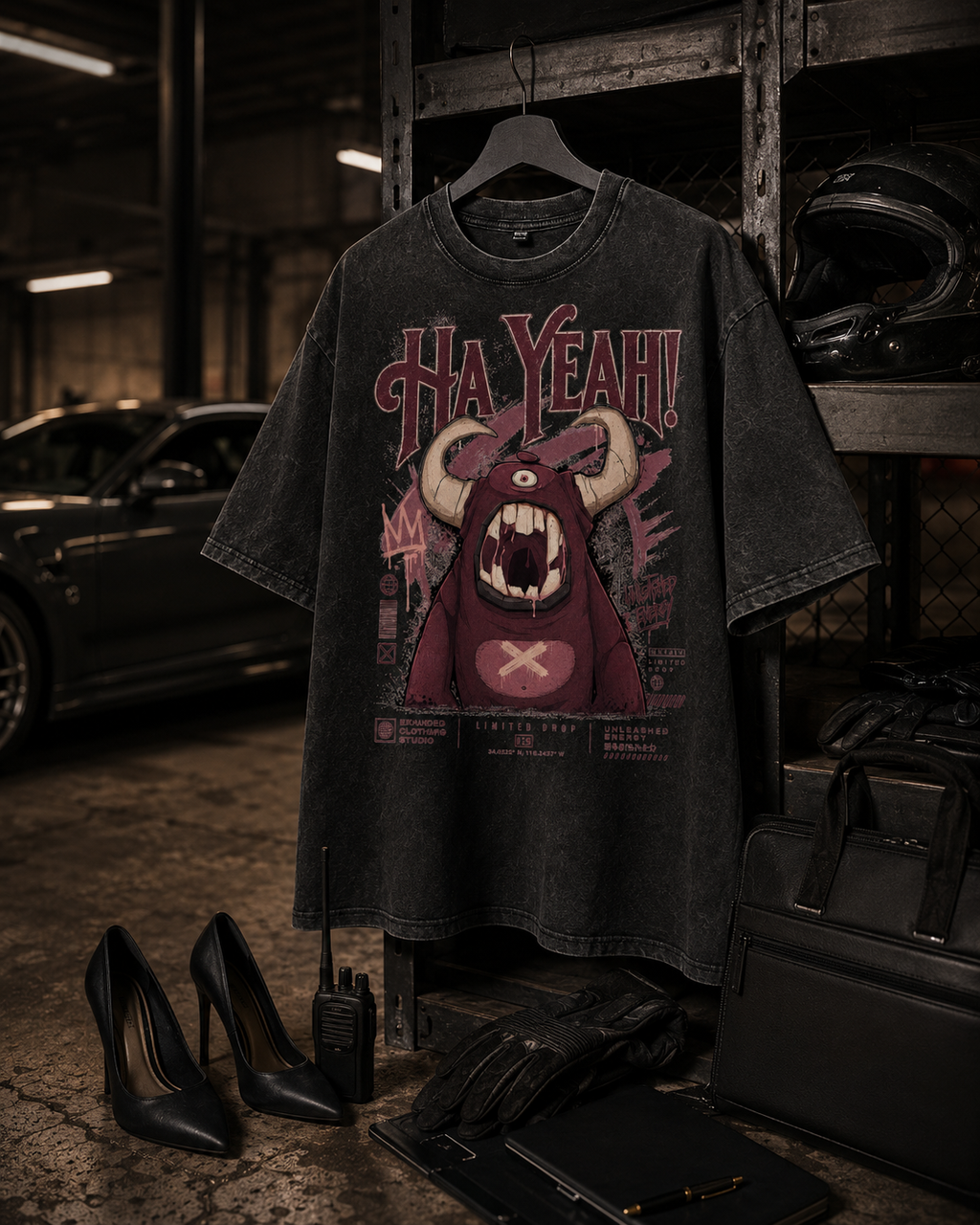 Distressed-T "Woman Love Cars"