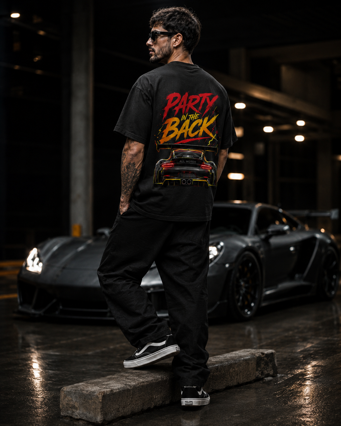 Business in Front Heavy Tee