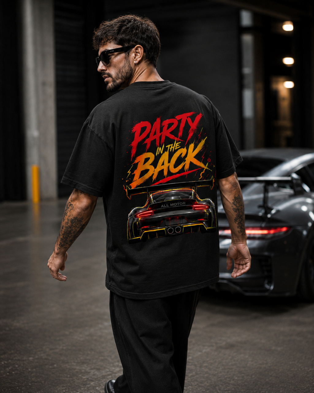 Business in Front Heavy Tee