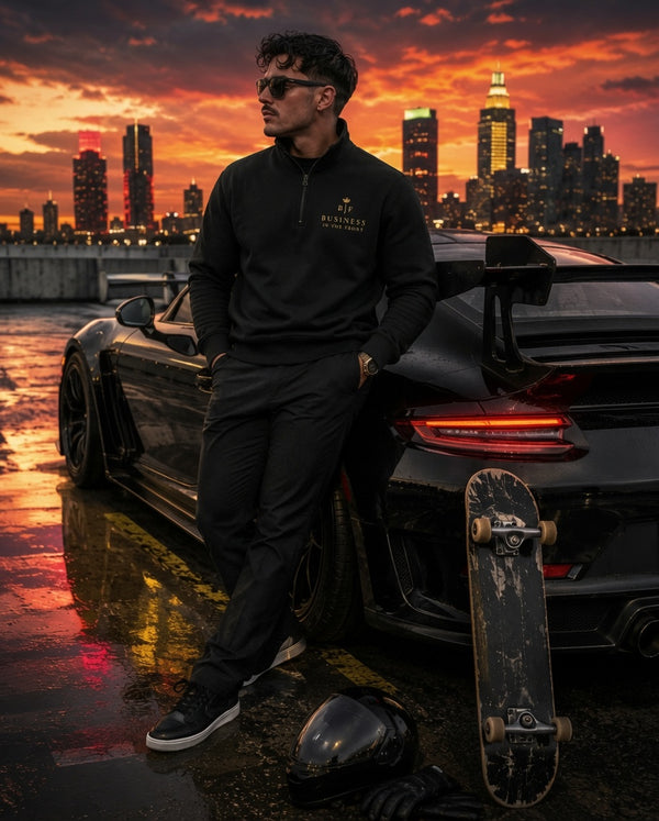 "Business in Front" Quarter Zip