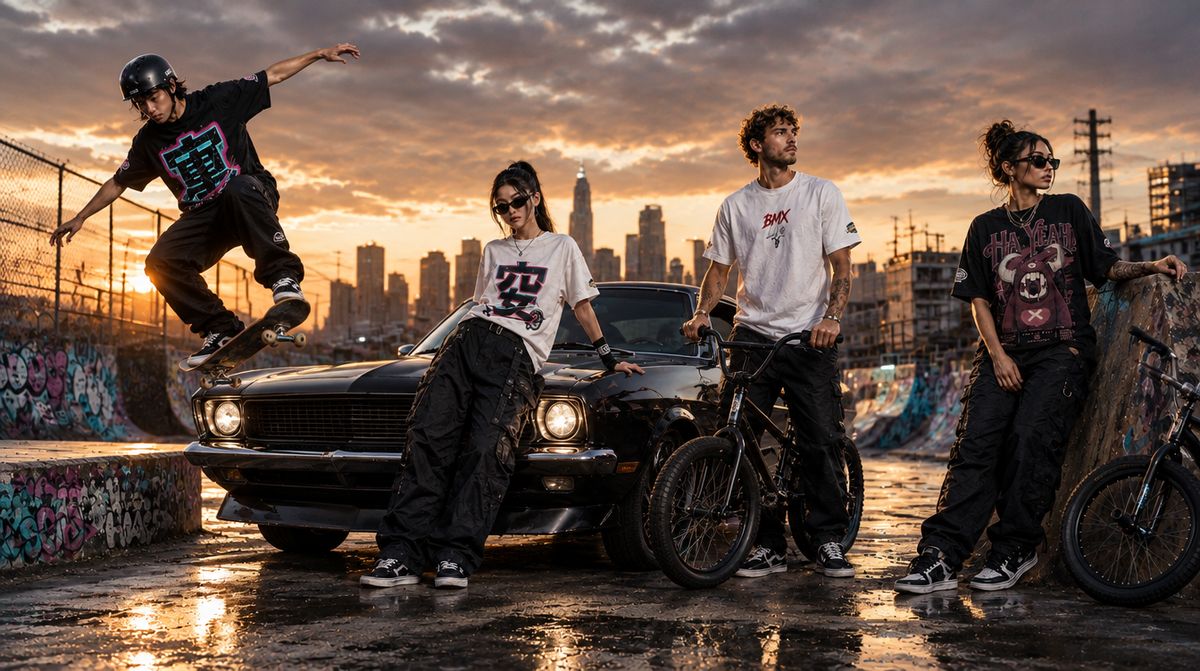 This is a curated image for the skate-street wear brand, Branded Clothing Studios. 