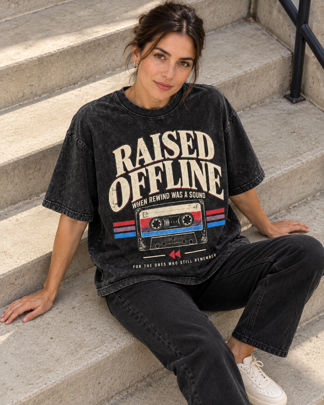 Mineral Wash Boxy Cotton T-Shirt